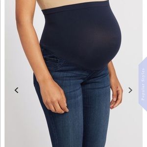 Indigo Blue Belly Stretch Maternity Jeggings